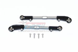 Aluminium + Steel Adjustable Front Steering Tie Rod, Black - Arrma Kraton 6S BLX, Talion 6S BLX, Outcast 6S BLX