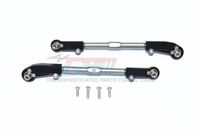 Aluminium + Steel Adjustable Front Steering Tie Rod, Black - Arrma Kraton 6S BLX, Talion 6S BLX, Outcast 6S BLX - thumbnail