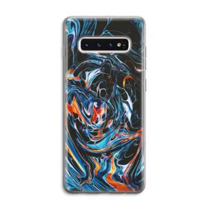 Black Unicorn: Samsung Galaxy S10 4G Transparant Hoesje