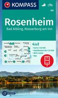 Wandelkaart 181 Rosenheim | Kompass - thumbnail