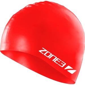 Zone3 Silicone swim cap rood