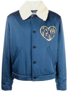 Kenzo veste à cœur brodé - Bleu