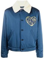 Kenzo veste à cœur brodé - Bleu