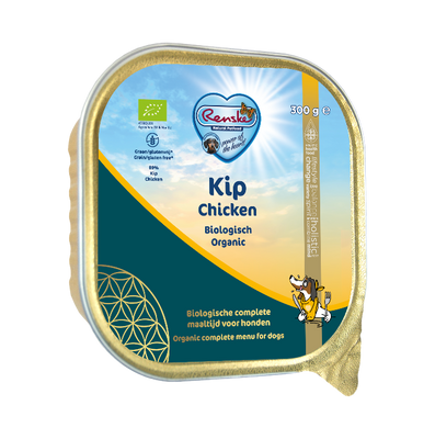 Renske biologisch vers gestoomde kip 9 x 300 gram