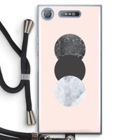 Marmeren cirkels: Sony Xperia XZ1 Transparant Hoesje met koord Marmeren cirkels: Sony Xperia XZ1 Transparant Hoesje met koord