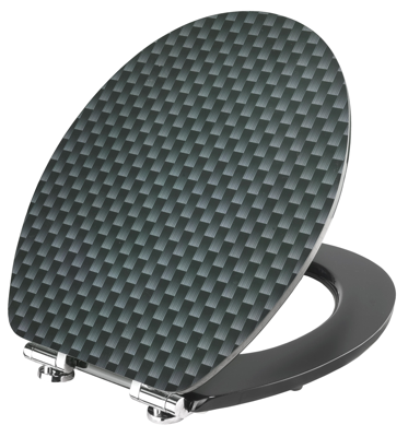 Cornat Wc-Bril Acrylaat Carbon Sc Zw - KSDSC319