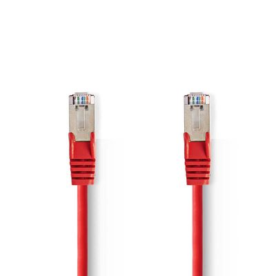 Nedis CAT5e-Kabel | SF/UTP | RJ45 Male naar RJ45 Male | 5 m | Rood | 1 stuks - CCGP85121RD50 CCGP85121RD50