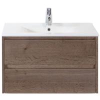 Dante Badmeubelset 80 cm - Tabacco - Keramische Wastafel Wit Enjoy