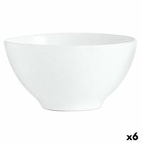 Kom Luminarc Blanc Ontbijt Wit Glas (500 ml) (6 Stuks)