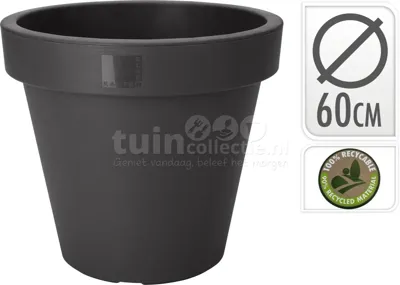 Bloempot Kunststof Ø60cm Zwart