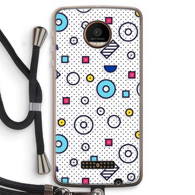 8-bit N°9: Motorola Moto Z Force Transparant Hoesje met koord