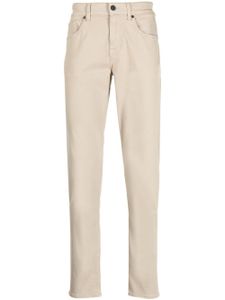 7 For All Mankind logo-patch tapered trousers - Marron