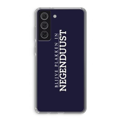Blijve plakken in Negenduust: Samsung Galaxy S21 FE Transparant Hoesje
