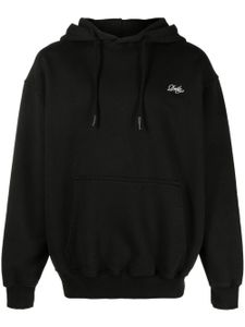 Drôle De Monsieur hoodie en coton à logo imprimé - Noir