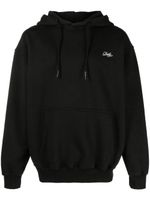 Drôle De Monsieur hoodie en coton à logo imprimé - Noir