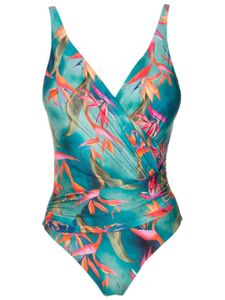 Lygia & Nanny maillot de bain Maisa à imprimé graphique - Bleu