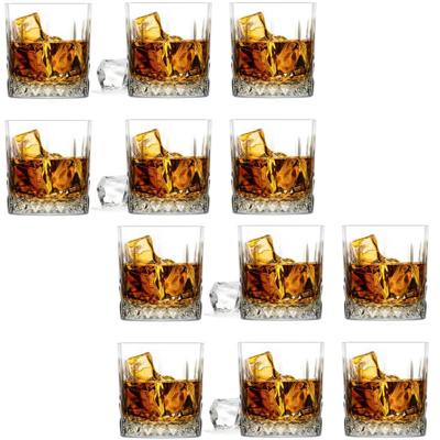 Glasmark Whiskey glazen Diamond - 12x stuks - 280 ml - drink/waterglazen
