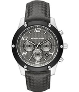 Horlogeband Michael Kors MK8488 Leder Zwart 24mm