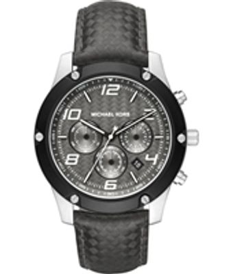 Horlogeband Michael Kors MK8488 Leder Zwart 24mm