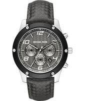 Horlogeband Michael Kors MK8488 Leder Zwart 24mm