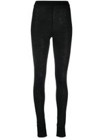 Jil Sander legging à logo imprimé - Noir - thumbnail