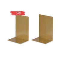 LIROdesign Boekensteun Goud (set van 2 stuks)