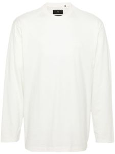 Y-3 t-shirt en coton à logo embossé - Blanc