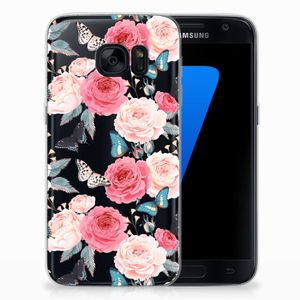 Samsung Galaxy S7 TPU Case Butterfly Roses