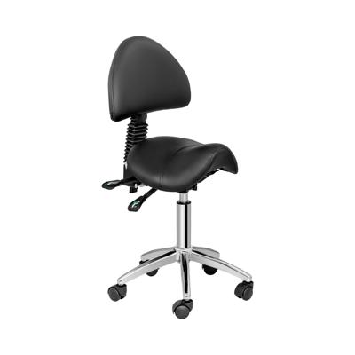 Zadelstoel - 550-690 mm - 150 kg - Zwart