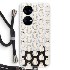Uilen: Huawei P50 Transparant Hoesje met koord