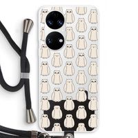 Uilen: Huawei P50 Transparant Hoesje met koord