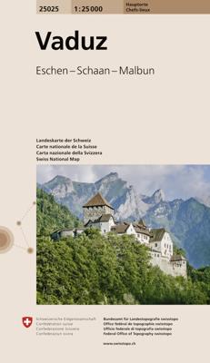 Wandelkaart 25025 Vaduz | Swisstopo