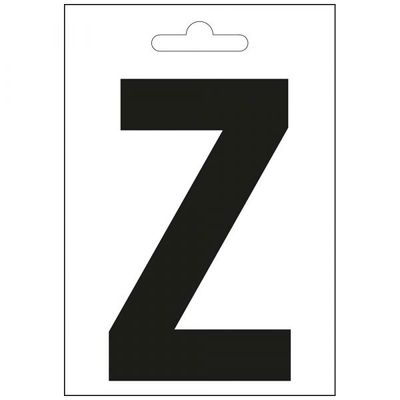 Nautic letter Z zwart 100 mm.