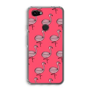 Flamingo: Google Pixel 3a Transparant Hoesje