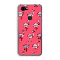 Flamingo: Google Pixel 3a Transparant Hoesje