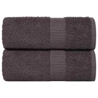 VidaXL Zeepdoekjes 2 st 30x30 cm 360 g/m² 100% katoen antracietkleurig