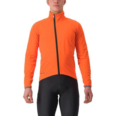 Castelli Gavia Lite fietsjack lange mouw oranje heren XL