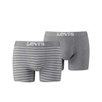 Levi's 2-pack boxershort vintage stripe- grijs