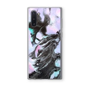 Pastel zwart: Samsung Galaxy Note 10 Transparant Hoesje