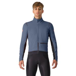 Castelli Alpha Doppio RoS lange mouw fietsjack twilight blue/silver reflex heren XXXL