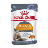 Royal Canin Care Hair & Skin Care in Jelly natvoer kattenvoer zakjes 12 x 85 gram - thumbnail