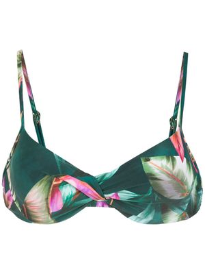 Lygia & Nanny haut de bikini Fiji à imprimé feuillage - Vert