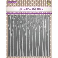 Nellie's Choice • 3d embossing folder achtergrond bomen 15x15cm