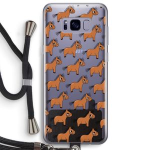 Pony: Samsung Galaxy S8 Plus Transparant Hoesje met koord