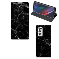 OPPO Find X3 Neo Standcase Marmer Zwart - Origineel Cadeau Vader