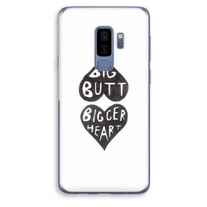 Big butt bigger heart: Samsung Galaxy S9 Plus Transparant Hoesje