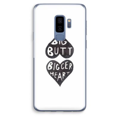 Big butt bigger heart: Samsung Galaxy S9 Plus Transparant Hoesje