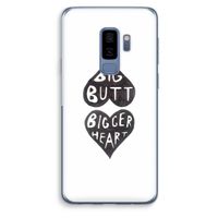Big butt bigger heart: Samsung Galaxy S9 Plus Transparant Hoesje