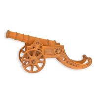 A CAST IRON CANON, RUST