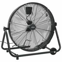 vidaXL Trommelventilator industrieel 180 W 60 cm zwart